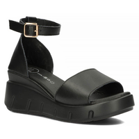 Leather sandals Filippo DS4455/23 BK black