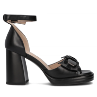 Leather sandals Filippo DS6179/24 BK black