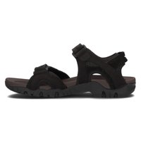 Leather sandals for men Filippo MS2306/21 BK black