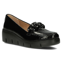 Leather shoes DP4128/22 BK black