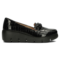 Leather shoes DP4128/22 BK black