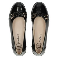 Leather shoes DP4544/23 BK black