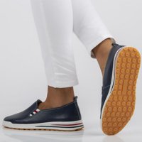 Leather shoes Filippo DP3510/22 NV navy blue