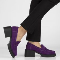 Leather shoes Filippo DP4685/23 VI purple