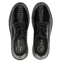 Leather shoes Filippo DP4729/23 BK CR black