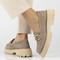 Leather shoes Filippo DP4916/24 TP taupe