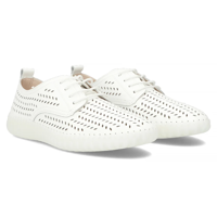 Leather shoes Filippo DP6064/24 WH white