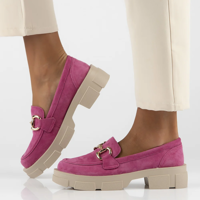 Leather shoes Filippo DP6100/24 FH fuchsia