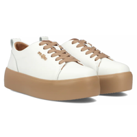 Leather shoes Filippo DP6117/24 WH BE white-beige