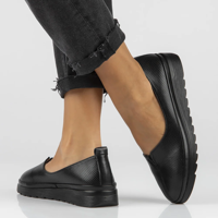 Leather shoes Filippo DP6163/24 BK black