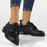 Leather shoes Filippo DP6189/24 BK black