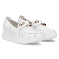 Leather shoes Filippo DP6211/24 WH white