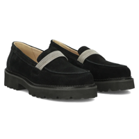 Leather shoes Filippo DP6214/24 BK black