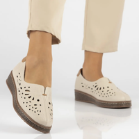 Leather shoes Filippo DP6235/24 BE beige