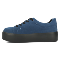 Leather shoes FilippoDP6247/24 NV BK navy blue