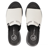 Leather slippers Filippo DK6067/24 WH white