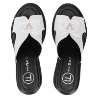 Leather slippers Filippo DK6155/24 WH white