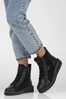 Leather sneakers DBT4776/23 BK black