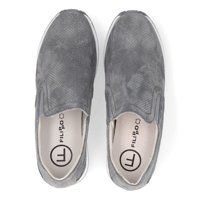 Leather sneakers Filippo DP1512/21 Gr gray