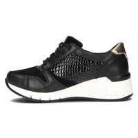 Leather sneakers Filippo DP2052/21 BK black