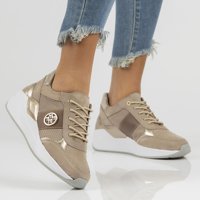 Leather sneakers Filippo DP3553/22 BE beige