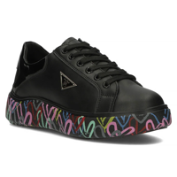 Leather sneakers Filippo DP4480/24 BK MLT black