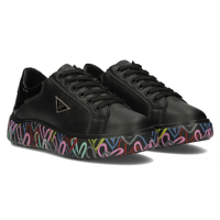 Leather sneakers Filippo DP4480/24 BK MLT black