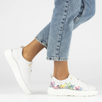 Leather sneakers Filippo DP4480/24 MLT white