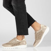 Leather sneakers Filippo DP4519/23 GO gold