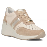 Leather sneakers Filippo DP6046/24 BE beige