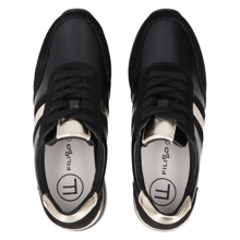 Leather sneakers Filippo DP6046/24 BK black