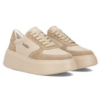 Leather sneakers Filippo DP6047/24 BE beige