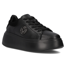 Leather sneakers Filippo DP6058/24 BK BK black