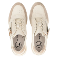 Leather sneakers Filippo DP6083/24 BE GE beige