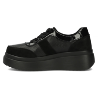 Leather sneakers Filippo DP6107/24 BK black