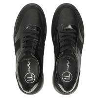 Leather sneakers Filippo DP6107/24 BK black