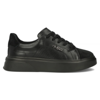 Leather sneakers Filippo DP6118/24 BK black