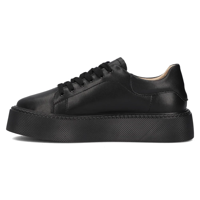 Leather sneakers Filippo DP6119/24 BK black