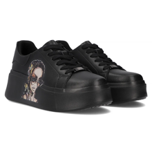 Leather sneakers Filippo DP6207/24 BK black