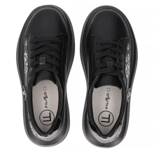 Leather sneakers Filippo DP6300/24 BK black