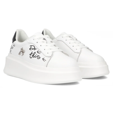 Leather sneakers Filippo DP6300/24 WH white