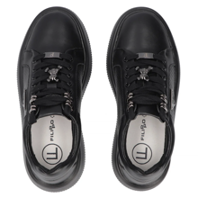 Leather sneakers Filippo DP6382/24 BK black