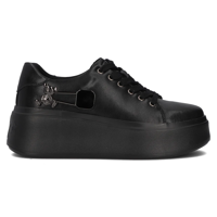 Leather sneakers Filippo DP6423/24 BK black