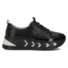 Leather sneakers Filippo DP6427/24 BK black