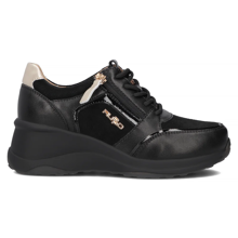 Leather sneakers Filippo DP6434/24 BK black