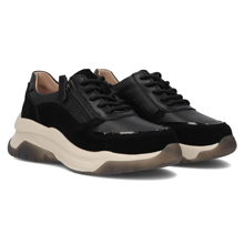 Leather sneakers Filippo DP6435/24 BK black