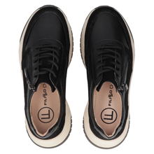 Leather sneakers Filippo DP6435/24 BK black