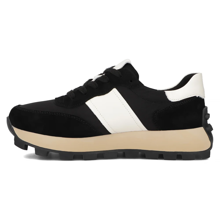 Leather sneakers Filippo DP6498/24 BK WH black