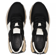 Leather sneakers Filippo DP6498/24 BK WH black