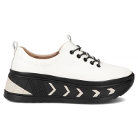 Leather sneakers Filippo DP6427/25 LT BE lightbeige